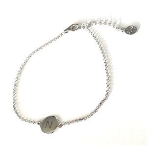 Nadri 925 Sterling Silver Chain Bracelet Lobster Closure Extender Chain 7 Inch